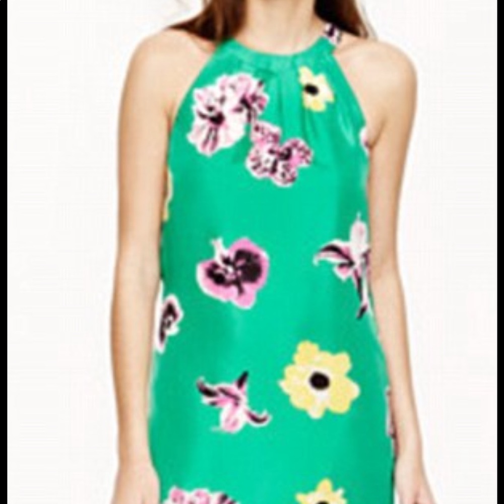 Beautiful J. Crew high neck green dress.